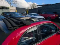 Used Fiat 500C Lounge 69 HP (50 kW) 2012 Red Cabriolet