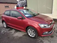 Used VW Polo SE 60 HP (44 kW) 2015 Red Hatchback