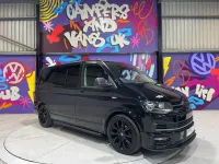 Used VW T6 Highline 140 HP (102 kW) 2016 Black Van