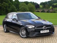 Used Mercedes C300 AMG Line Premium 2024 Obsidian black metallic Estate