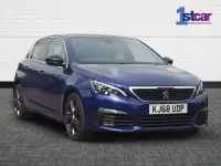 Used Peugeot 308 GT-line 130 HP (95 kW) 2019 Blue Hatchback