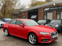 Used Audi A4 S-Line 252 HP (185 kW) 2017 Red Sedan