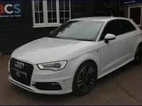 Used Audi A3 S-Line 125 HP (91 kW) 2016 White Hatchback