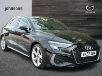 Used Audi A3 S-Line 147 HP (108 kW) 2022 Black Sedan