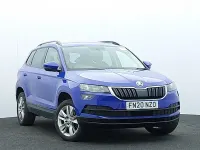 Used Skoda Karoq SE Technology 116 HP (85 kW) 2020 Blue SUV