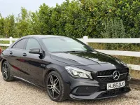 Used Mercedes CLA180 AMG line 122 HP (89 kW) 2016 Black Sedan