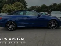 Used Mercedes E220 AMG line 174 HP (127 kW) 2016 Blue Cabriolet