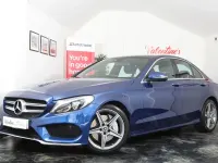 Usado Mercedes C250 AMG Line Premium Plus 2018 Azul Sedan
