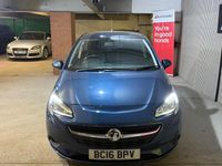 Used Vauxhall Corsa Design Edition 90 HP (66 kW) 2016 Blue Hatchback