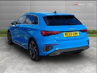 Used Audi A3 S-Line 147 HP (108 kW) 2022 Blue Sedan