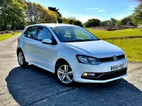 Begagnad VW Polo Match 2016 Vit Halvkombi