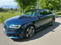 Used Audi A3 S-Line 116 HP (85 kW) 2019 Blue Sedan