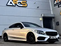 Used Mercedes C220 AMG line 170 HP (125 kW) 2017 Silver Coupe