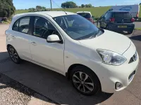 Used Nissan Micra Tekna 2015 White Hatchback