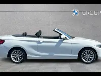 Used BMW 218 Sport Line 136 HP (100 kW) 2015 Alpine white Cabriolet