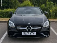 Used Mercedes SLC180 AMG line 156 HP (114 kW) 2017 Black Cabriolet