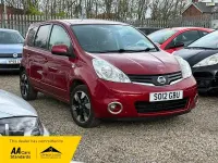 Used Nissan Note N-TEC 86 HP (63 kW) 2012 Red Hatchback