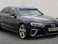 Used Audi A4 S-Line 150 HP (110 kW) 2024 Blue Sedan