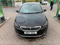 Used Peugeot 308 GT-line 120 HP (88 kW) 2017 Black Hatchback