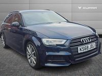 Used Audi A3 Black Edition 147 HP (108 kW) 2019 Blue Hatchback