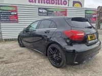 Used Mercedes A180 AMG Line Premium 122 HP (89 kW) 2015 Black Hatchback