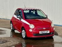 Used Fiat 500 Pop 69 HP (50 kW) 2009 Red Cabriolet