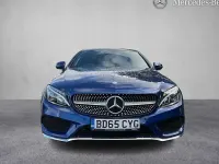 Used Mercedes C220 AMG line 170 HP (125 kW) 2016 Blue Coupe