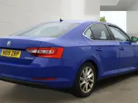 Used Skoda Superb SE Technology 150 HP (110 kW) 2019 Blue Hatchback