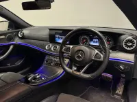 Used Mercedes E220 AMG line 194 HP (142 kW) 2018 Blue Coupe