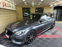 Begagnad Mercedes C220 AMG line 168 HK (123 kW) 2016 Grå Kombi