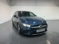 Used Mercedes A190 AMG line 190 HP (139 kW) 2019 Blue Hatchback