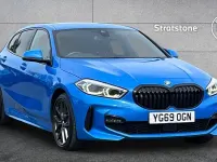 Used BMW 118 M Sport 138 HP (101 kW) 2019 Blue Hatchback