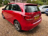 Used Mercedes B180 AMG line 109 HP (80 kW) 2017 Red Hatchback