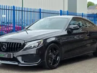 Used Mercedes C220 AMG line 2018 Black Coupe