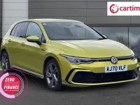 Used VW Golf VII R-line 150 HP (110 kW) 2021 Yellow Hatchback