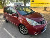 Used Nissan Note N-TEC 110 HP (80 kW) 2012 Red Hatchback
