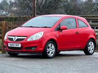 Used Vauxhall Corsa 74 HP (54 kW) 2010 Red Hatchback