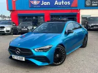 Begagnad Mercedes CLA180 AMG Line Premium Plus 2023 Blå Sedan