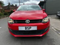 Begagnad VW Polo Match 60 HK (44 kW) 2011 Röd Halvkombi