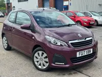 Used Peugeot 108 Active 68 HP (50 kW) 2017 Mauve/purple Hatchback