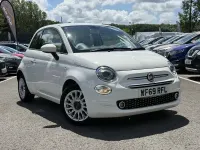 Used Fiat 500 Lounge 69 HP (50 kW) 2019 White Hatchback