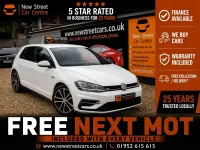 Used VW Golf VII R-line 150 HP (110 kW) 2019 White Hatchback