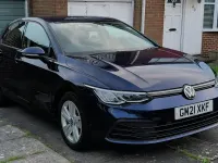 Used VW Golf VII Life 150 HP (110 kW) 2021 Blue Hatchback