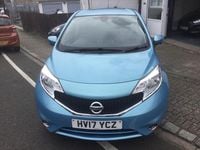 Used Nissan Note Tekna 2017 Blue Hatchback