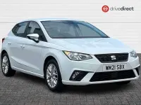 Used Seat Ibiza SE Technology 95 HP (69 kW) 2021 White Hatchback