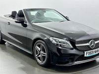 Used Mercedes C300 AMG line 258 HP (189 kW) 2019 Black Cabriolet