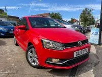 Used VW Polo Edition 90 HP (66 kW) 2017 Red Hatchback