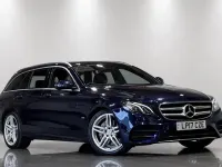 Used Mercedes E220 AMG line 194 HP (142 kW) 2017 Blue Estate