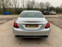 Begagnad Mercedes C220 AMG line 2019 Silver Sedan