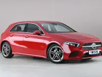 Used Mercedes A180 AMG line 116 HP (85 kW) 2019 Red Hatchback